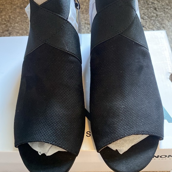 Sonoma Ortholite eco Stonefish Slingback Ankle Boots Open Toe Black Sz 8.5 - Picture 4 of 5